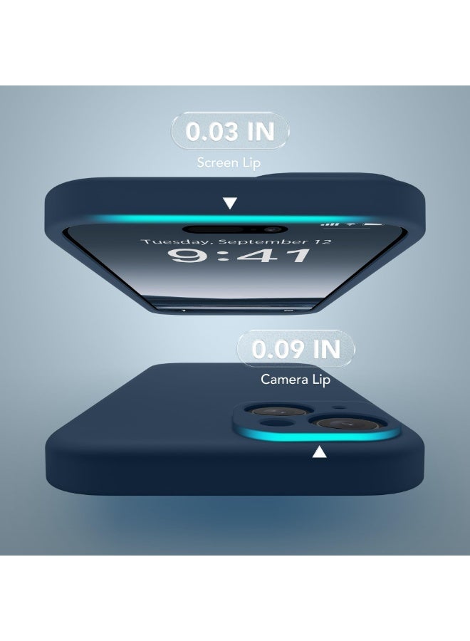 SUYDANBOX Magnetic for iPhone 15 Case, Compatible with MagSafe, [Screen Protector + Full Camera Protection], Silicone Shockproof Anti-Scratch Protective Phone Case for iPhone 15 6.1", Cobalt Blue - Image 5