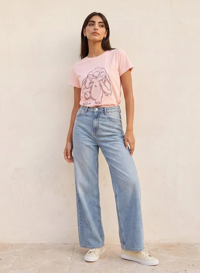 اس بي كاركترز Stitch Cotton T-shirt