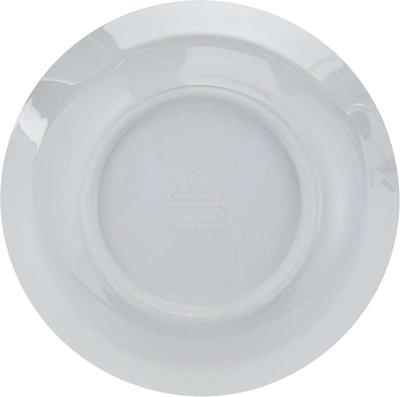 Dinewell Melamine White Serving Bowl, 21 Cm, White, Dwc2081W, 1 Pc - Image 3