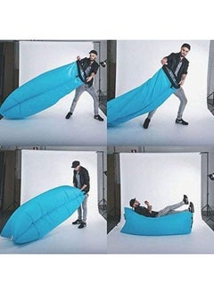 Meetion Air Sofa, Inflatable Lounger Inflatable Couch for Travelling, Outdoor, Camping, Hiking, Beach Parties, Picnic, Backyard, Lakeside, air Hammock Inflatable Lounger (Black)  - Image 4