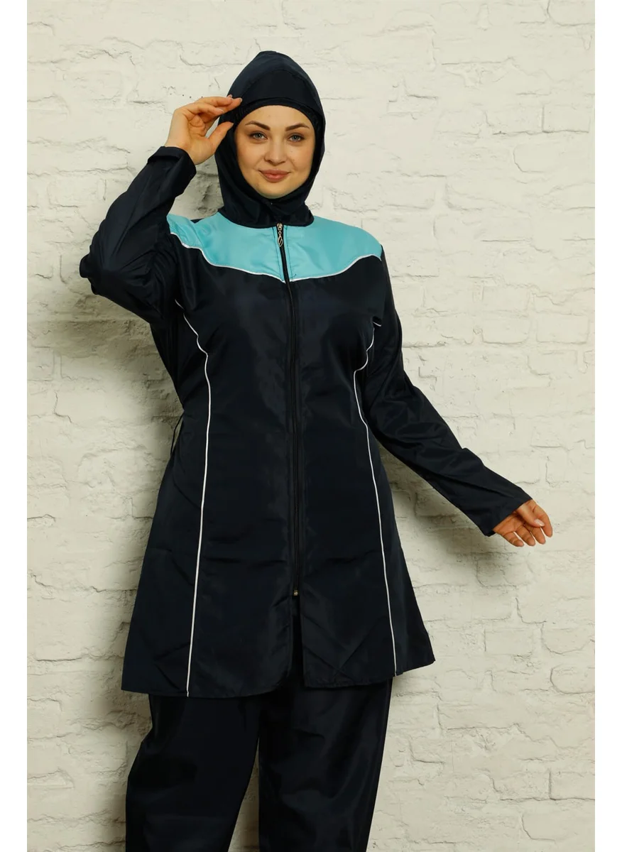 Akbeniz Full Hijab Plus Size Swimwear 32020