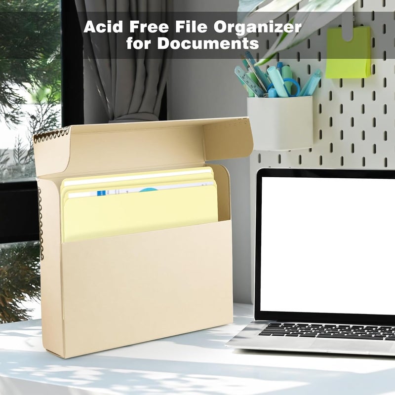 Lineco Archival Letter Size File Folders. Organize Important Documents, Prints, Photos. 9.5" x 11.75" with Full Cut Tab, Acid-Free, Lignin-Free Light Tan 10 Pt. Perma/Dur Folder Stock. Pack of 25 - Image 5