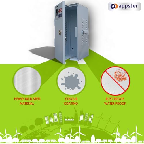 APPSTER Suitable for Ola & Ather 450x & 450 Plus Electric Scooter Vehicle Charger Safety Box with Lock/Ev Charging Safety Box - Image 4
