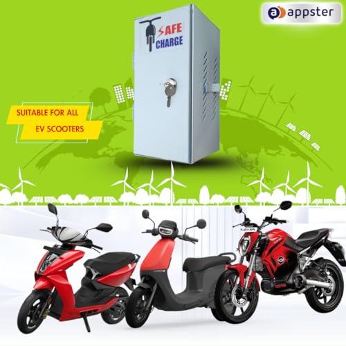 APPSTER Suitable for Ola & Ather 450x & 450 Plus Electric Scooter Vehicle Charger Safety Box with Lock/Ev Charging Safety Box - Image 3