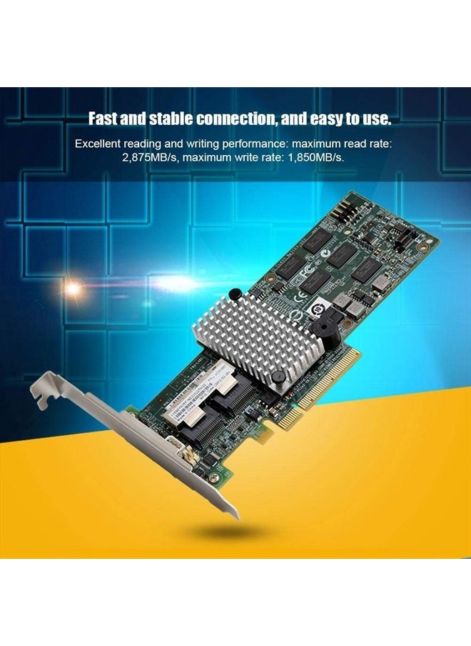 Tosuny for LSI 92608i /IBM M5015 46M0851 SATA/SAS Array Card PCIe x8 6Gbps【S】, IBM M5015 Megaraid 92608i SATA/SAS Controller RAID 6G PCIe x8 for LSI 46M0851（Without Battery）  - Image 3