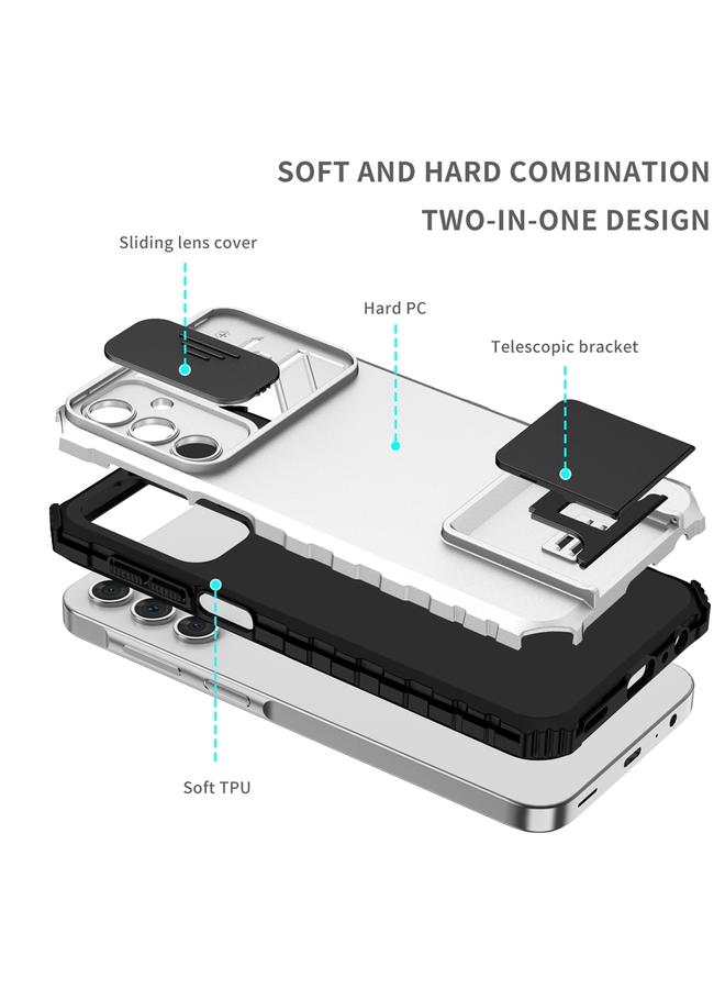 S-TOP Case For Samsung Galaxy A55 5G Stereoscopic Holder Sliding Camshield Phone Case - Image 3