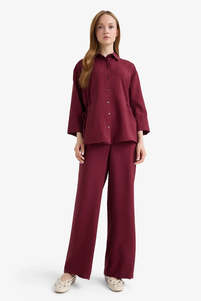 ديفاكتو Relax Fit Shirt Collar Long Sleeve Shirt