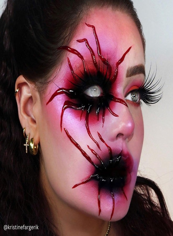 mehron مكياج مهرون جل 3-D | مكياج تأثيرات خاصة بالجيلاتين | جل تأثيرات الهالوين والندوب | جلد مزيف للمسرح، الشاشة، المسرحيات، الكوسبلاي، والهالوين (8 أوقية) (أحمر دموي) - Image 2