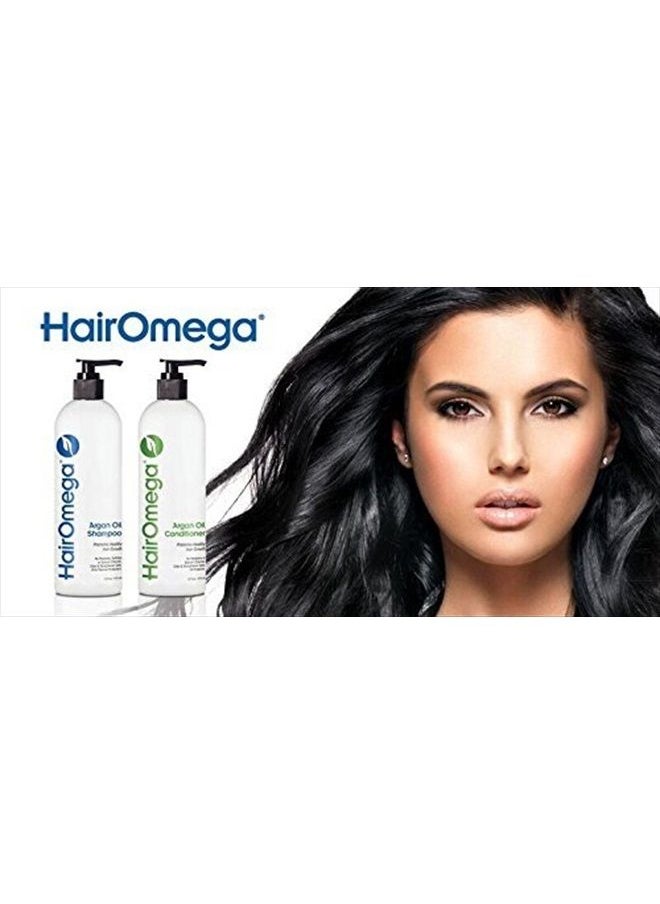DrFormulas - HairOmega DHT Blocker Shampoo + Conditioner with Moroccan Argan Oil, Jojoba Oil, Avocado Oil (Sulfate Free Shampoo + Conditioner Set) - Image 1