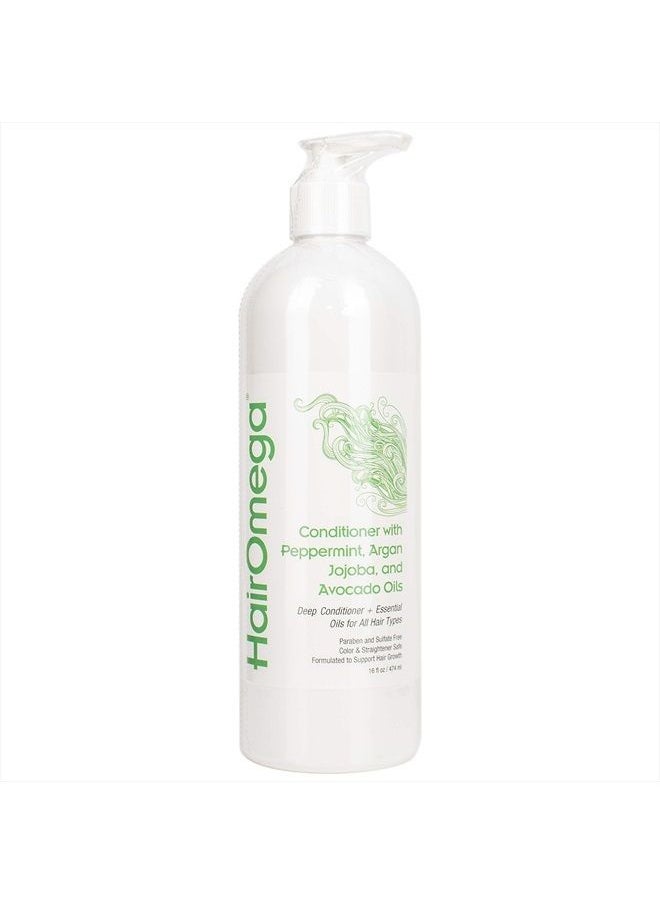 DrFormulas - HairOmega DHT Blocker Shampoo + Conditioner with Moroccan Argan Oil, Jojoba Oil, Avocado Oil (Sulfate Free Shampoo + Conditioner Set) - Image 1