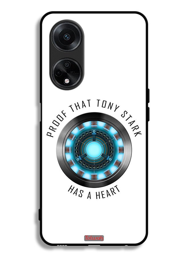 Tolwak Oppo A98 5G Protective Case Cover Proof That Tony Stark Has A Heart - Image 1