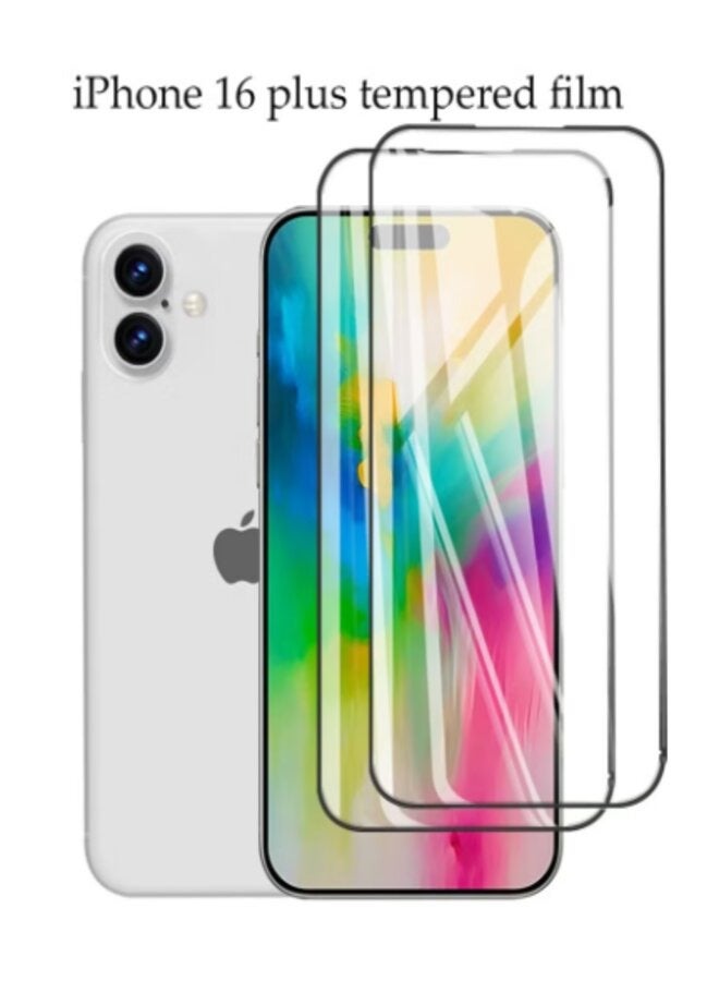 Matte iPhone 16 Plus   Screen Protector 9H Tempered Glass Screen Protector - Image 1