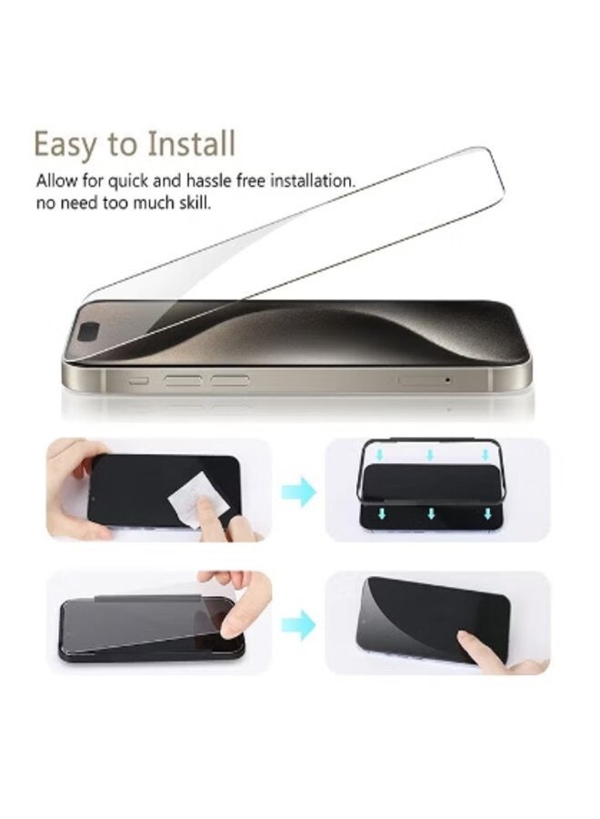 Matte iPhone 16 Plus   Screen Protector 9H Tempered Glass Screen Protector - Image 3