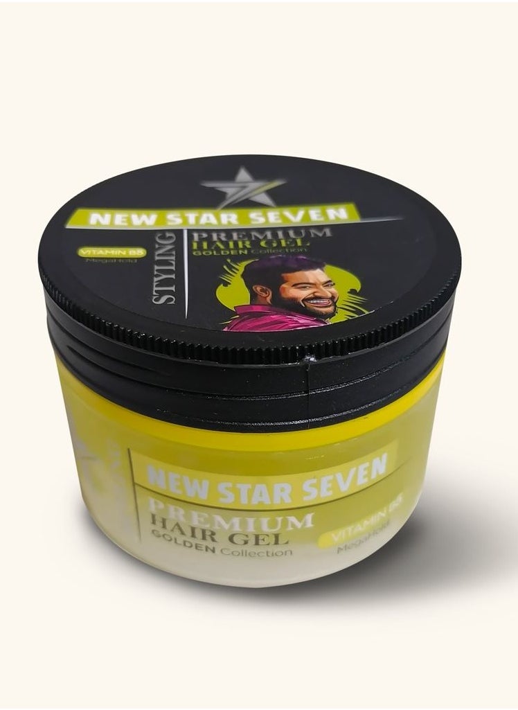 OVANZA Hair Gel NEW STAR 7 Yellow 250 ML Permium Vitamin B5  - Image 1