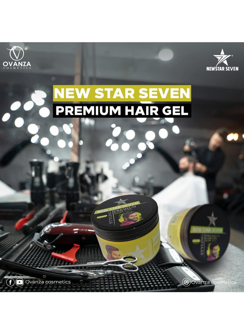 OVANZA Hair Gel NEW STAR 7 Yellow 250 ML Permium Vitamin B5  - Image 2