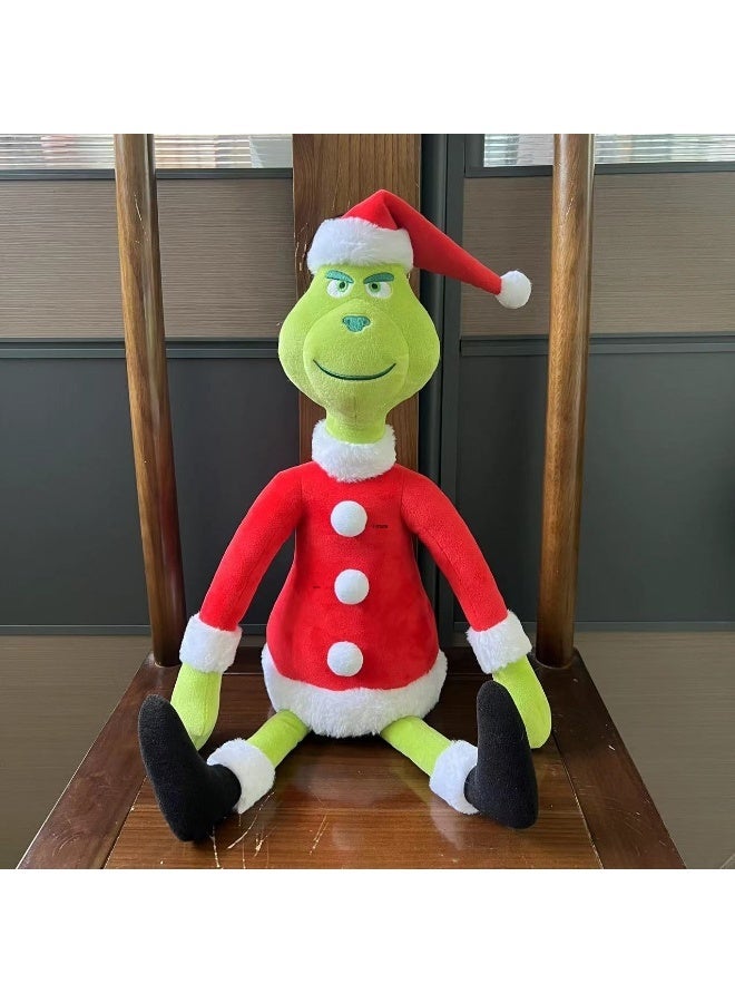Grinch Doll Plush Toy For Kids Children's Cartoon Plush Toy Holiday Gift Birthday Party Favor And Home Decoration  - Image 1