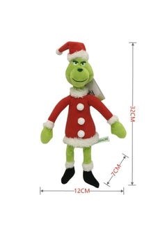 Generic Grinch Doll Plush Toy For Kids Children's Cartoon Plush Toy Holiday Gift Birthday Party Favor And Home Decoration  - Image 2