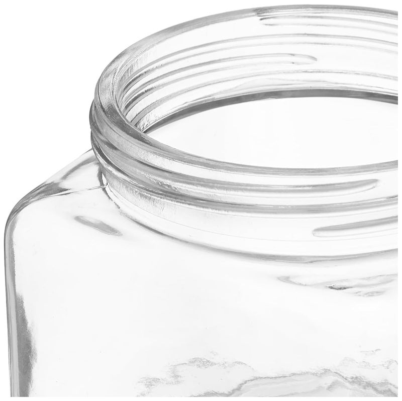 Glass Spice Storage Jars with Metal Lids 310 ml Piramal Glass Square Clear JarsContainers For Kitchen PantrySnacksMasalaHoneyPicklesCookiesDry FruitsCoffee Beans Storage Jar 510 Ml 4 - Image 3