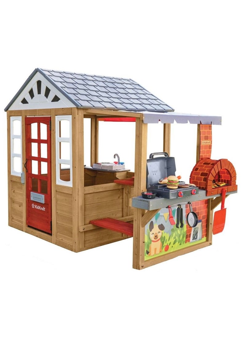 KidKraft Kidkraft Grill & Chill Pizza Playhouse  - Image 1