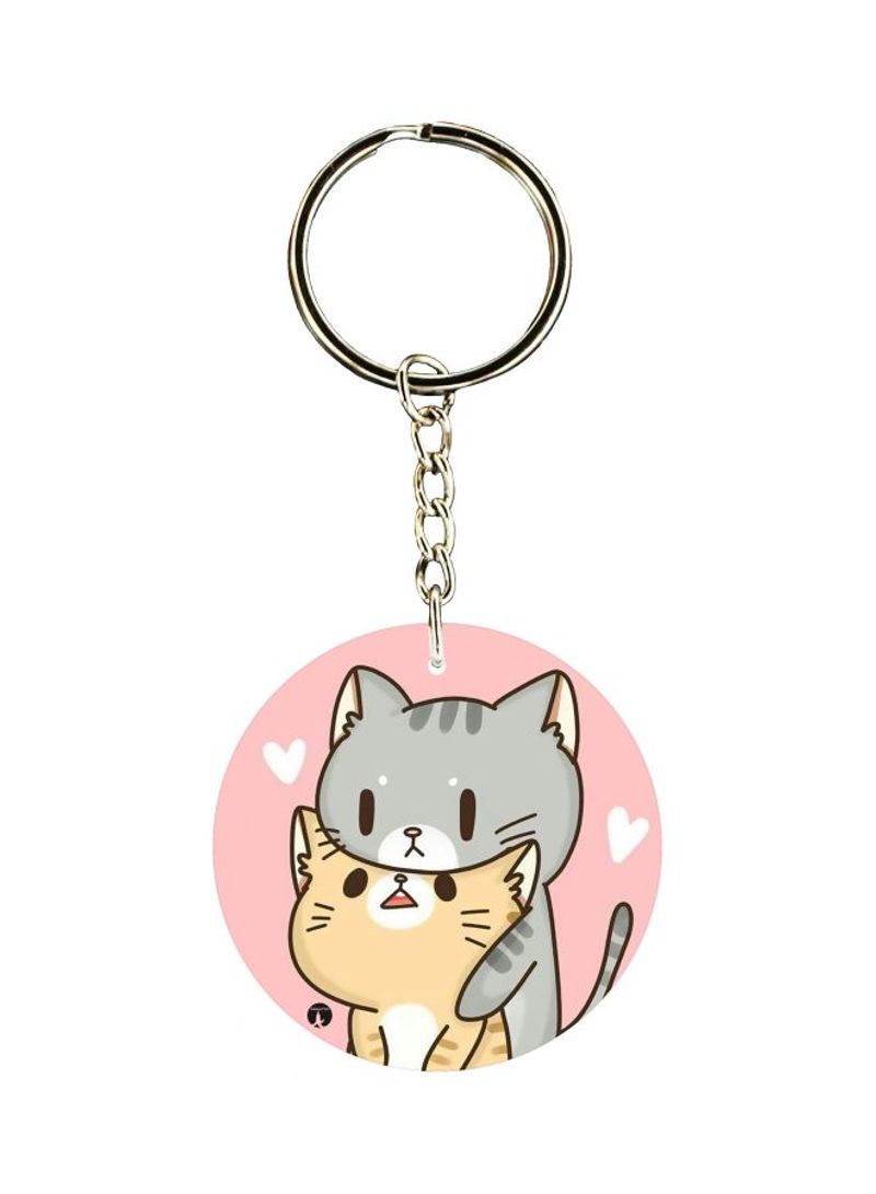 RKN Cat Printed Keychain