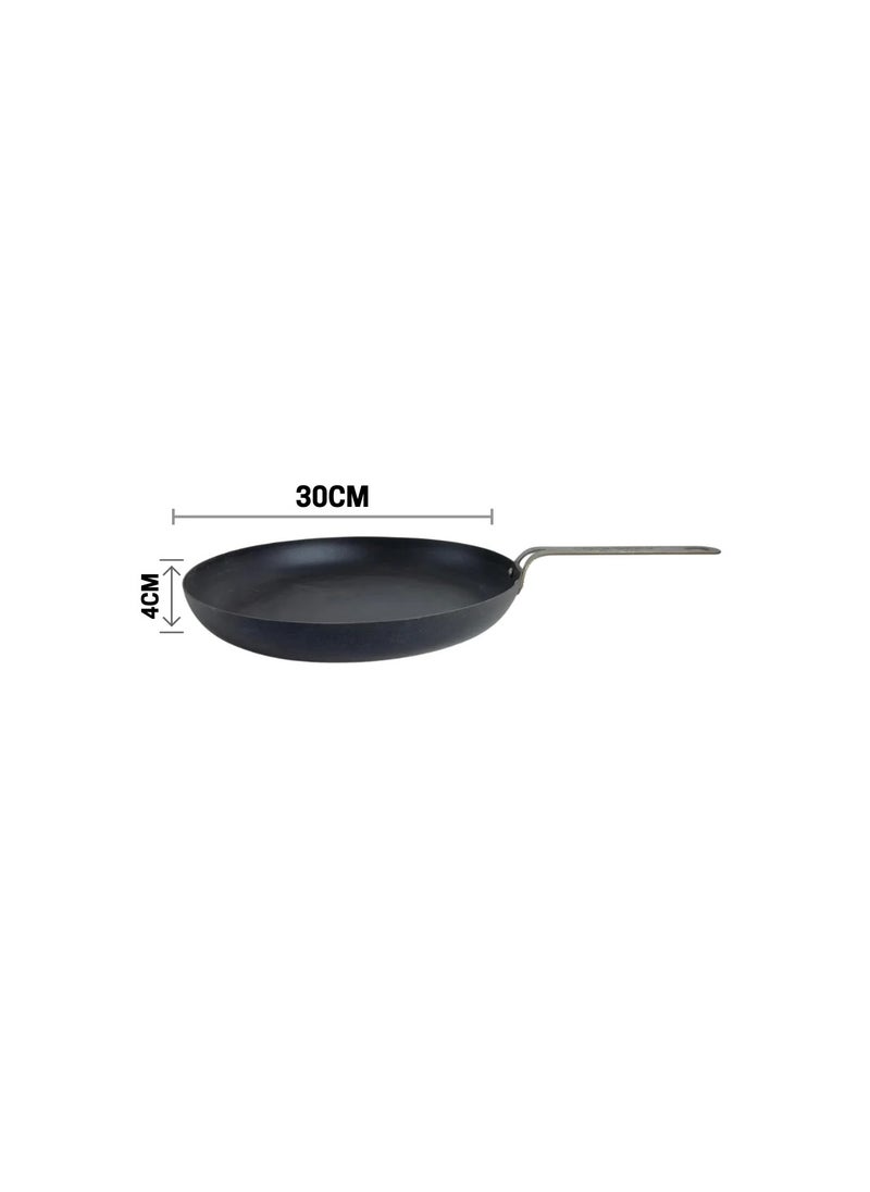 SAS - SAS Carbon Steel Pan 30cm with Enameled Teflon Coating Cook Shock - Image 1