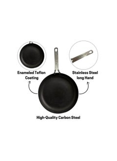 SAS SAS Carbon Steel Pan 30cm with Enameled Teflon Coating Cook Shock  - Image 2