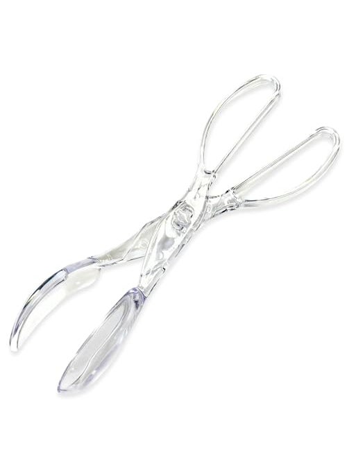 Chef Craft Chef Craft Premium Salad Scissor Tongs 1125 inch Clear 