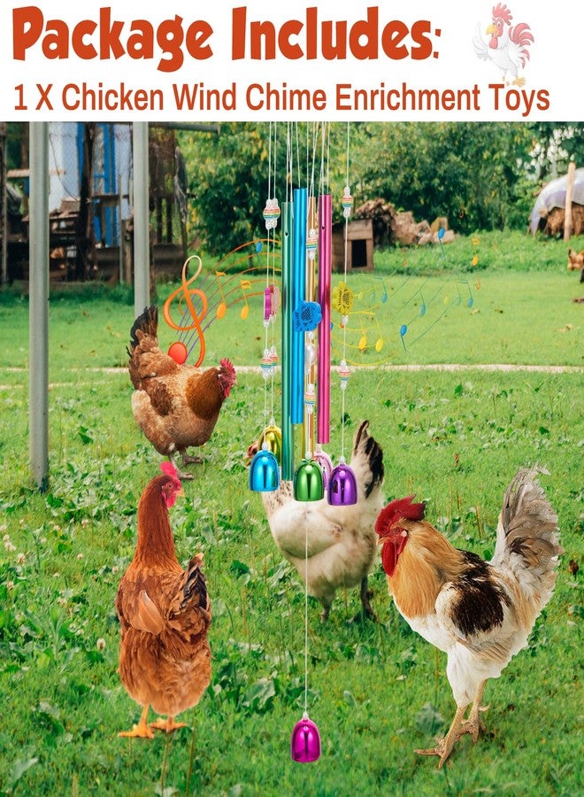 WinnerWhy Chicken Chew Toys for Coop Multicolor Chicken Wind Chime Enrichment Toys Art Hanging Decoration for Bird Parrot Parakeet Budgerigar Lovebird - Image 3