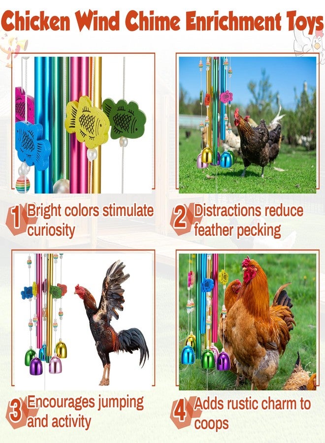 WinnerWhy Chicken Chew Toys for Coop Multicolor Chicken Wind Chime Enrichment Toys Art Hanging Decoration for Bird Parrot Parakeet Budgerigar Lovebird - Image 4