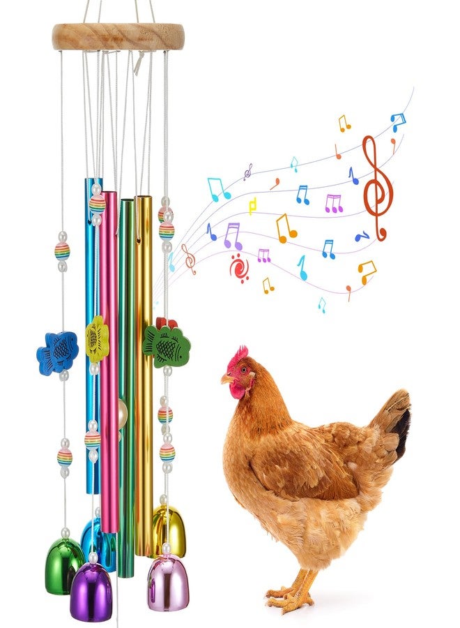 WinnerWhy Chicken Chew Toys for Coop Multicolor Chicken Wind Chime Enrichment Toys Art Hanging Decoration for Bird Parrot Parakeet Budgerigar Lovebird - Image 1