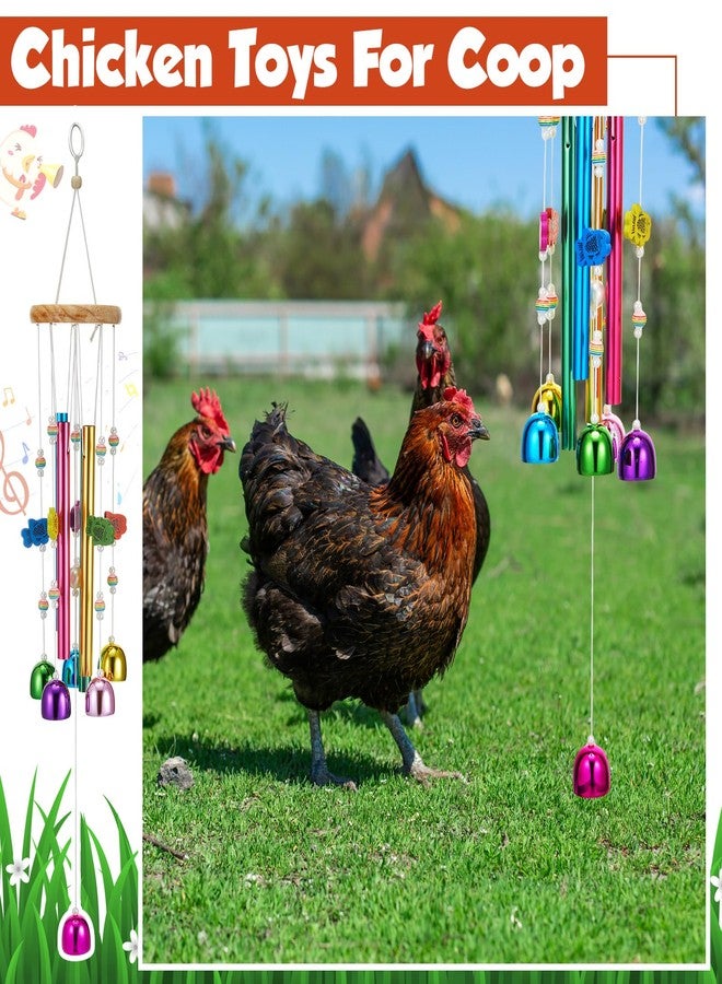 WinnerWhy Chicken Chew Toys for Coop Multicolor Chicken Wind Chime Enrichment Toys Art Hanging Decoration for Bird Parrot Parakeet Budgerigar Lovebird - Image 5