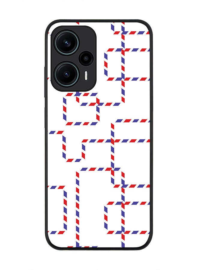 Stylizedd Rugged Black edge case for Xiaomi Poco F5 5G / Xiaomi Redmi Note 12 Turbo 5G Slim fit Soft Case Flexible Rubber Edges Anti Drop TPU Gel Thin Cover - Postal Chain - Image 1