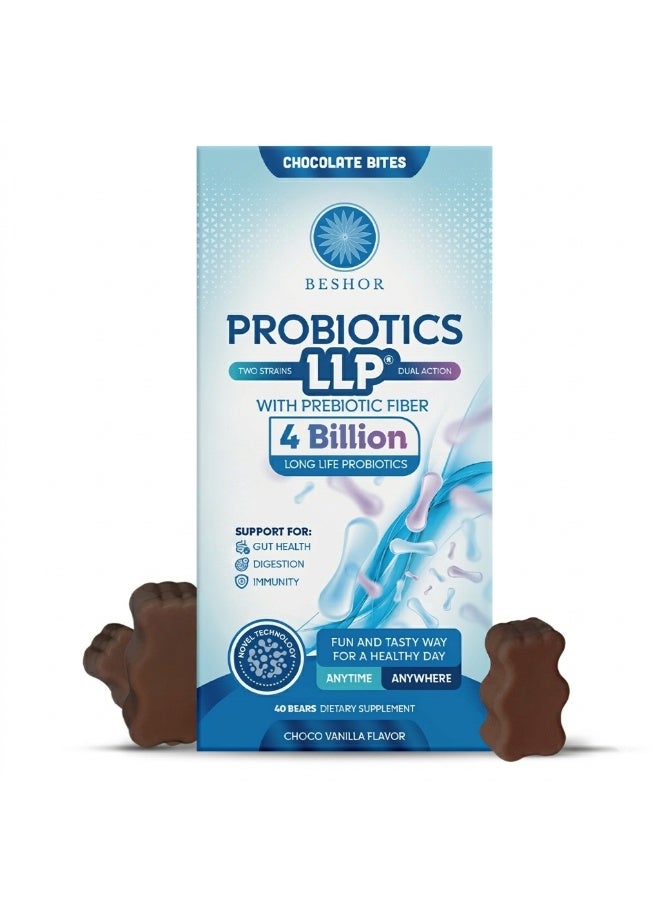 BESHOR Probiotics Chocolate 40bits-Digestive & immunity Support suger free - Image 1