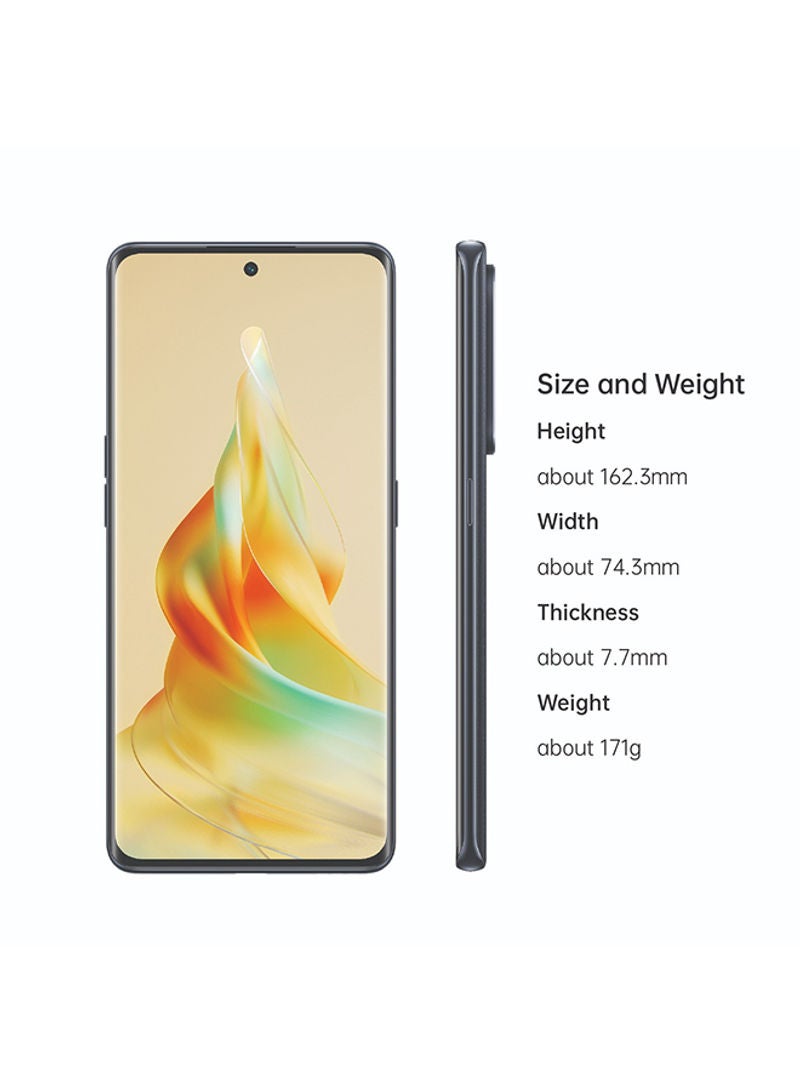 OPPO Reno 8T Dual SIM Midnight Black 8GB RAM 256GB 5G with Oppo Enco Buds 2 - Middle East Version - Image 2
