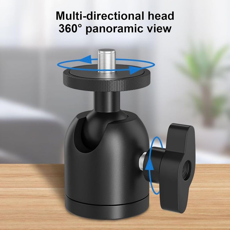 Projector Wall Mount Stand Ceiling Projector Holder with 360°rotatable Head and 90°Tilting for Home Theater - Image 5