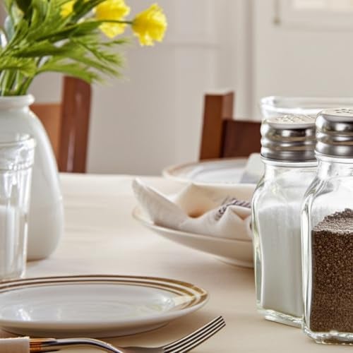BNYD Salt and Pepper Shakers Set Clear Glass, Kitchen Gadgets Cooking Table - Image 4