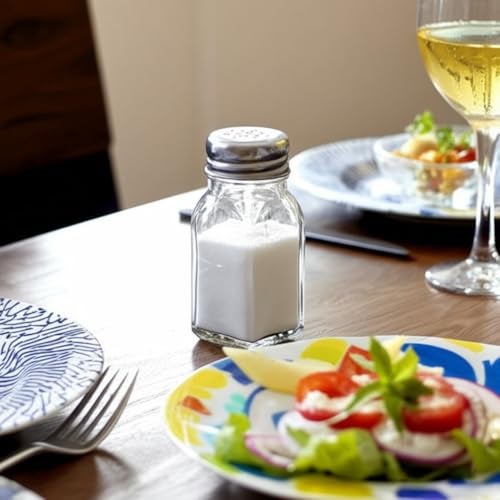 BNYD Salt and Pepper Shakers Set Clear Glass, Kitchen Gadgets Cooking Table - Image 5