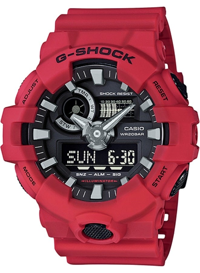 G-shock Analog Digital Red Men's Watch 200 Meter Water Resistant with Day and Date GA-700-4A - pzsku/Z18BD6665F525D2D8F8C8Z/45/_/1731327519/eb72bb86-18f0-4721-a414-a0173314752c