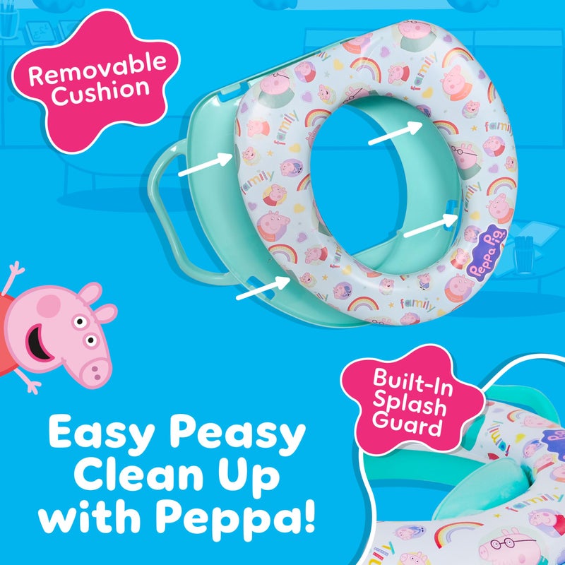 Peppa Pig بيبا بيج مقعد مرحاض تدريب اللطاف الناعم، تدريب الأطفال على استخدام المرحاض، آمن، سهل التنظيف - Image 4