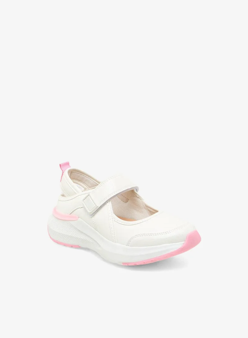 ليتل ميسي حذاء مدرسي بناتي بشريط لاصق