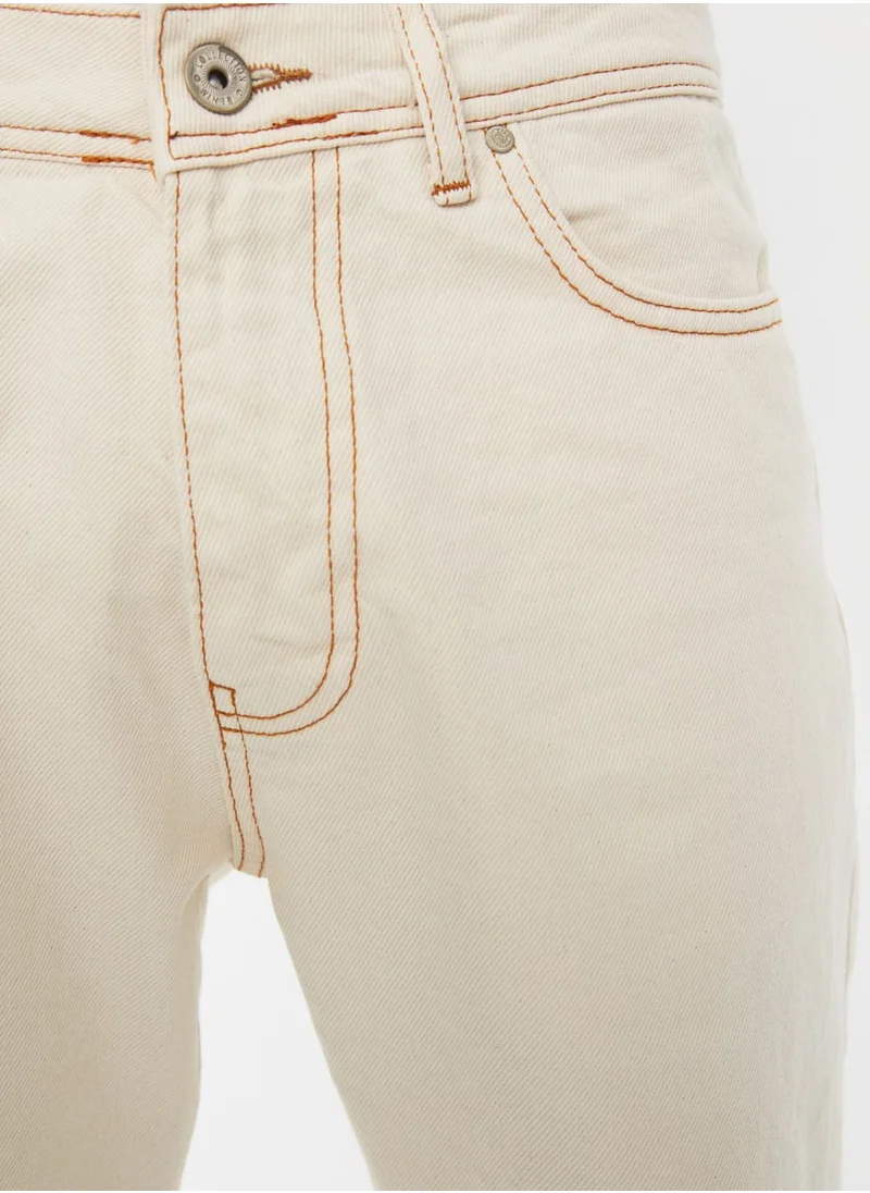 trendyol Stitched Straight Fit Trousers