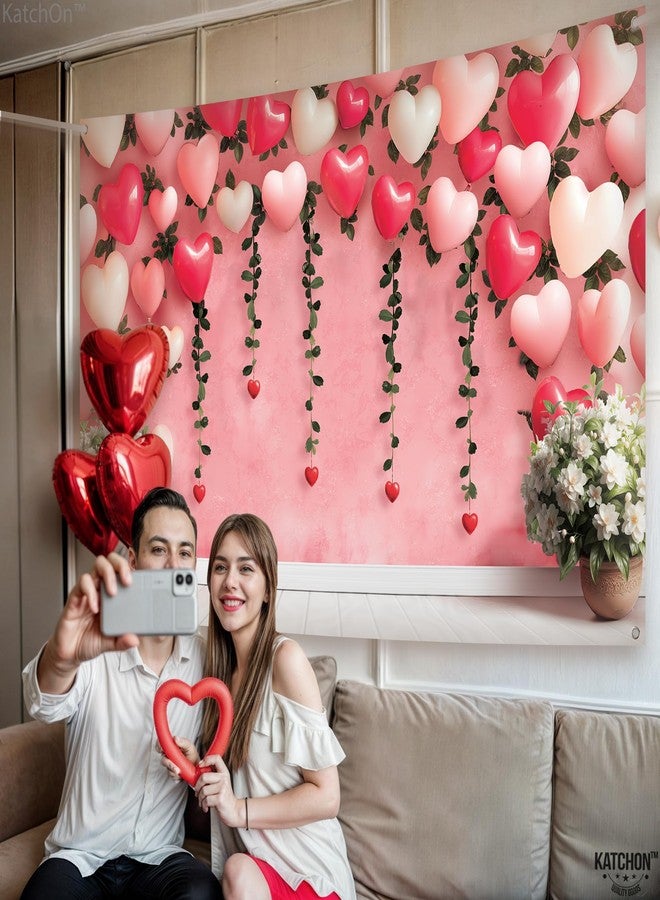 KatchOn, Heart Valentines Day Backdrop - XtraLarge, 72x44Inch | Valentines Backdrops for Photography | Happy Valentines Day Banner, Valentines Day Decorations | Wedding, Proposal Party Decorations - Image 5