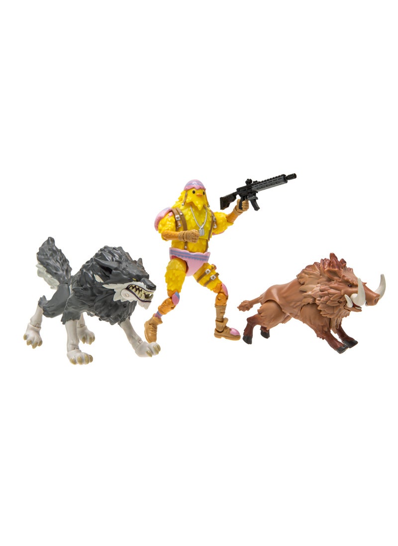 FORTNITE Fornite Duo Mode 4-Inches Figure with Wolf and Boar | Wildlife Animal | Collectible Figure | Animal Figure | Display Figure | Gift for Kids  - Image 2