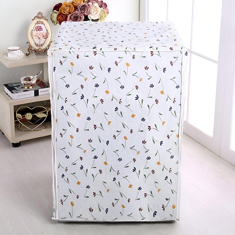 Generic Washing Machine Cover - Stylish Waterproof Washing Machine Cover with Unique Patterns, Size 83*56*60, Made of Cotton and Polyester Blend - Image 1