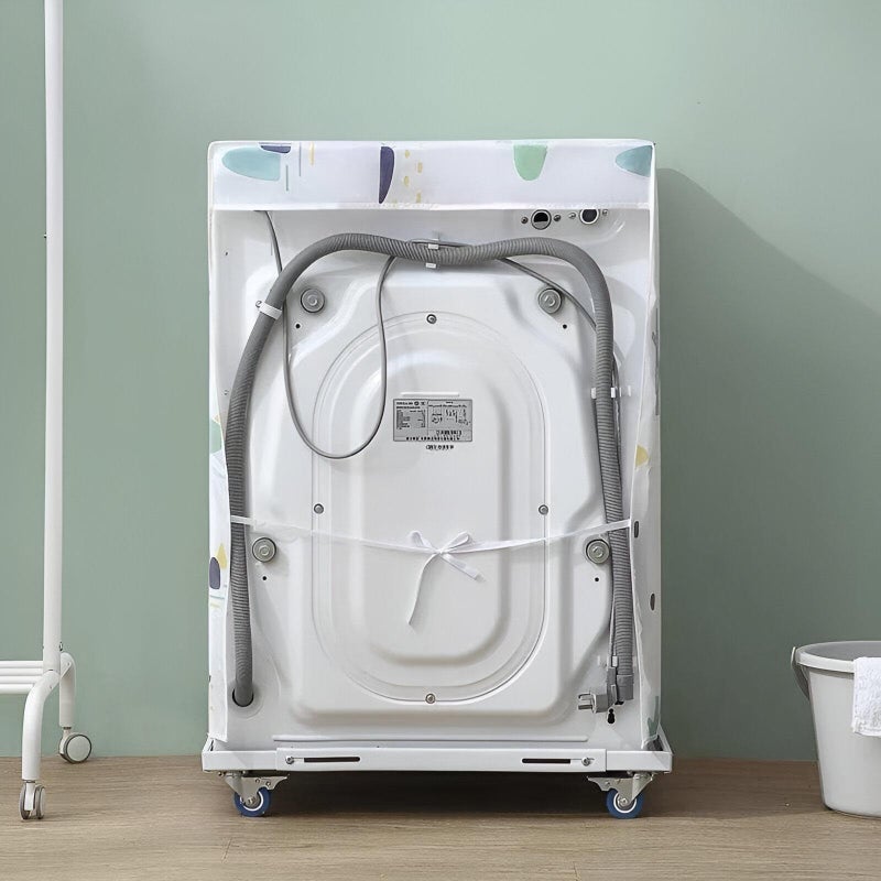 Generic Washing Machine Cover - Stylish Waterproof Washing Machine Cover with Unique Patterns, Size 83*56*60, Made of Cotton and Polyester Blend - Image 4