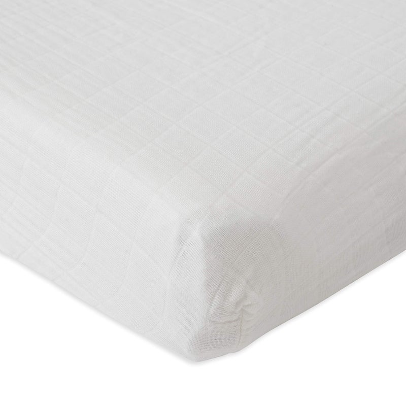 Little Unicorn Premium Changing Pad Cover | Extra Soft & Breathable Muslin Fabric (White) - Image 1