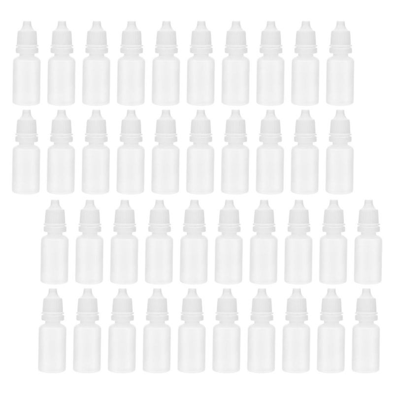 10ml Small Plastic Dropper Bottles 60pcs with Cap for Essential Oils Travel Refillable - Image 2