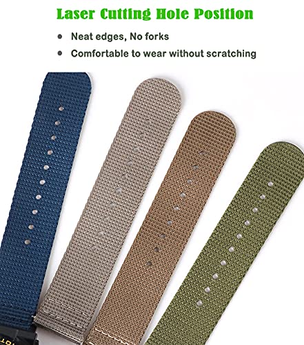 Lijinlan Nylon Replacement Strap for Casio G-Shock Watch Model DW-5600E, DW-5600, DW-5600BB, DW-5700, DW-6900, GW5610, DW-D5500 Series Accessory(Black) - Image 4