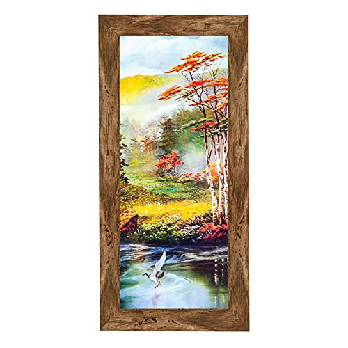 Indianara Set of 3 Deer Pair in the Jungle Art Painting without glass (Multicolour, 6 X 13, 10.2 X 13, 6 X 13 inch, 3226MW) (Style 3) - Image 4