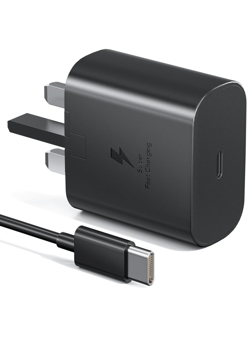 Globe 45W Original Samsung charger Super Fast Charger Compatible with Samsung Galaxy S25 Ultra S24 S23 S22 S21 Black with type c to cable and adapter - Image 5